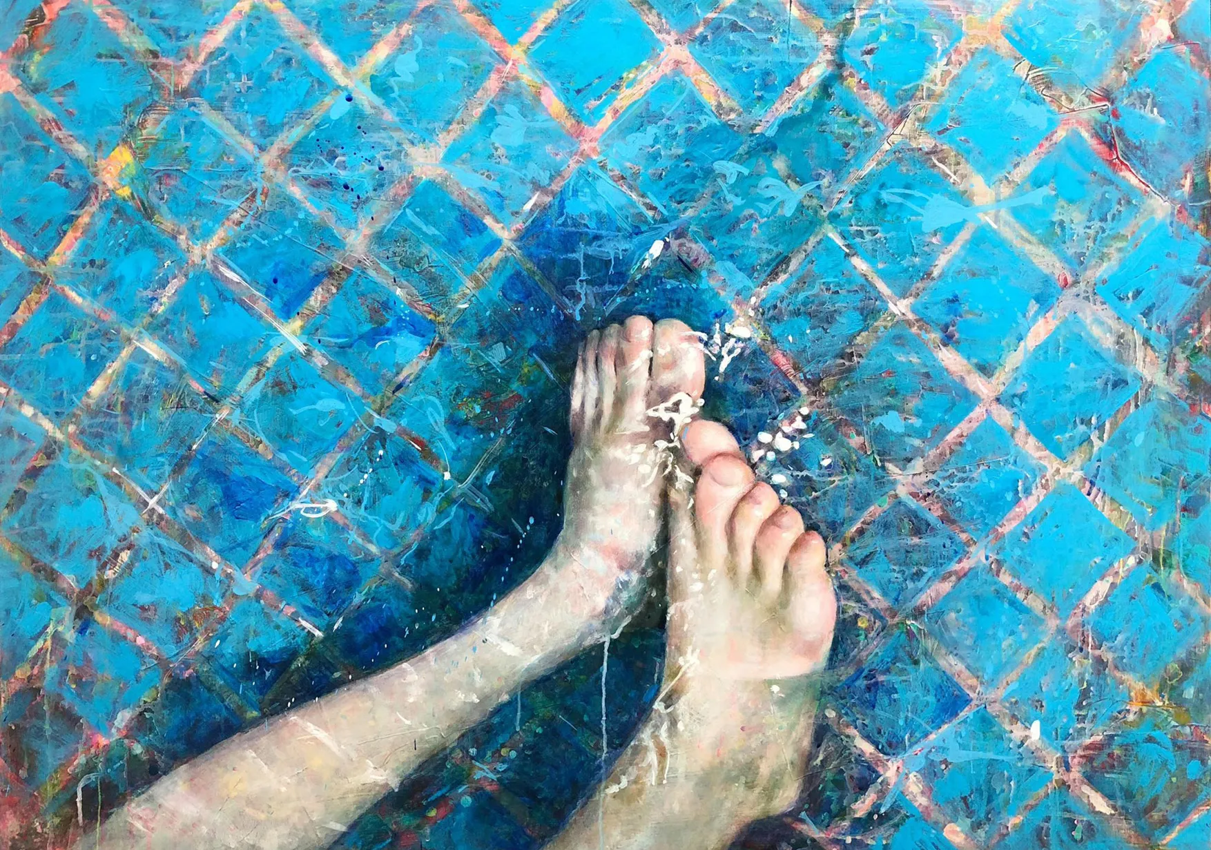 宏觀畫室學生壓克力作品