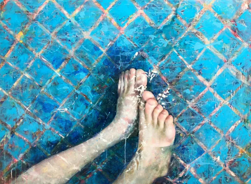 宏觀畫室學生壓克力作品