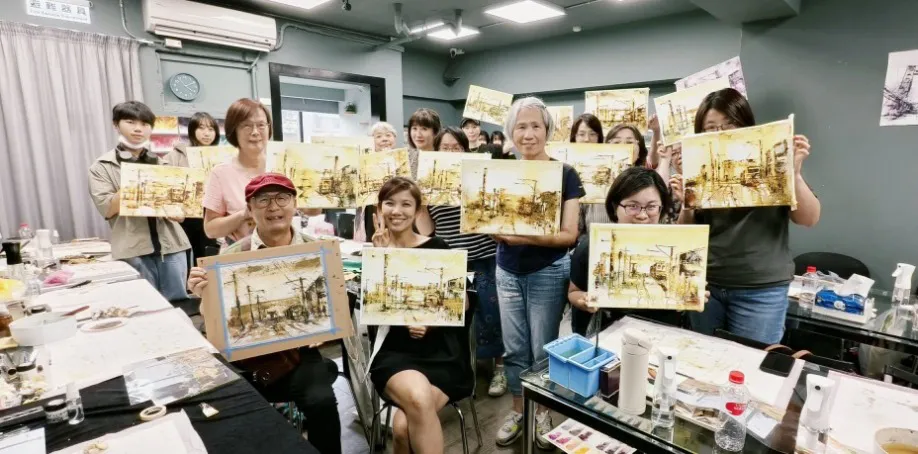 水彩課工作坊學生收穫滿滿